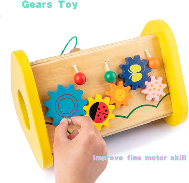 EcoToys Triángulo de Melodía | Descubrimiento musical para niños - Xilófono y Tambor en uno